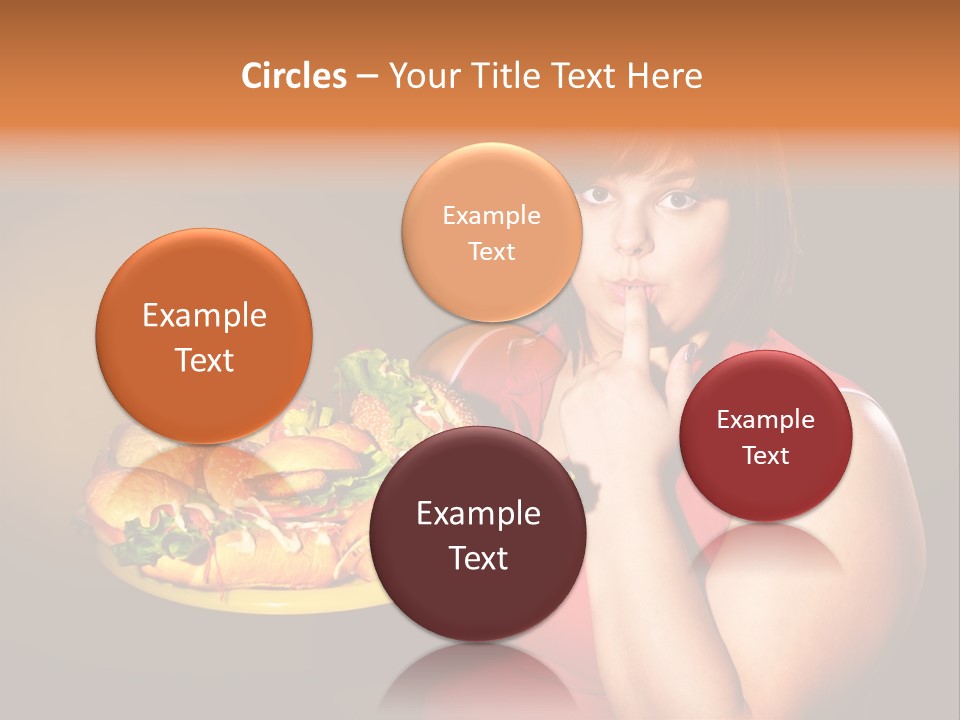 Sausage Meat Cheeseburger PowerPoint Template