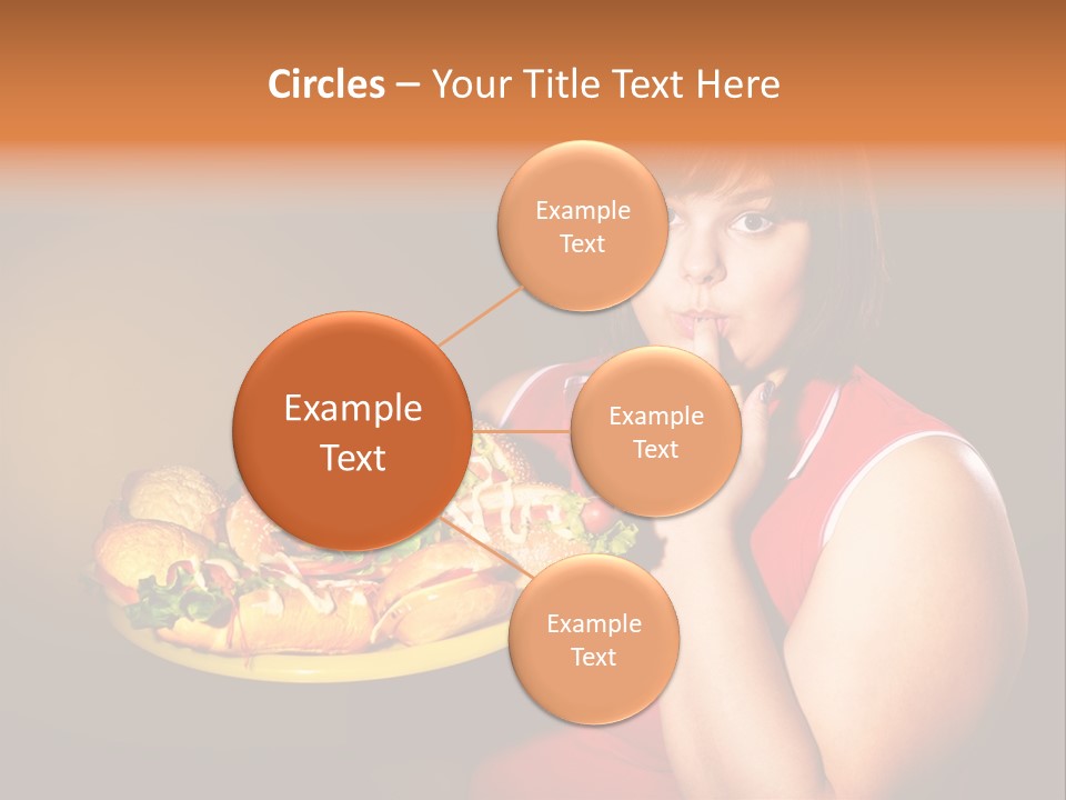 Sausage Meat Cheeseburger PowerPoint Template