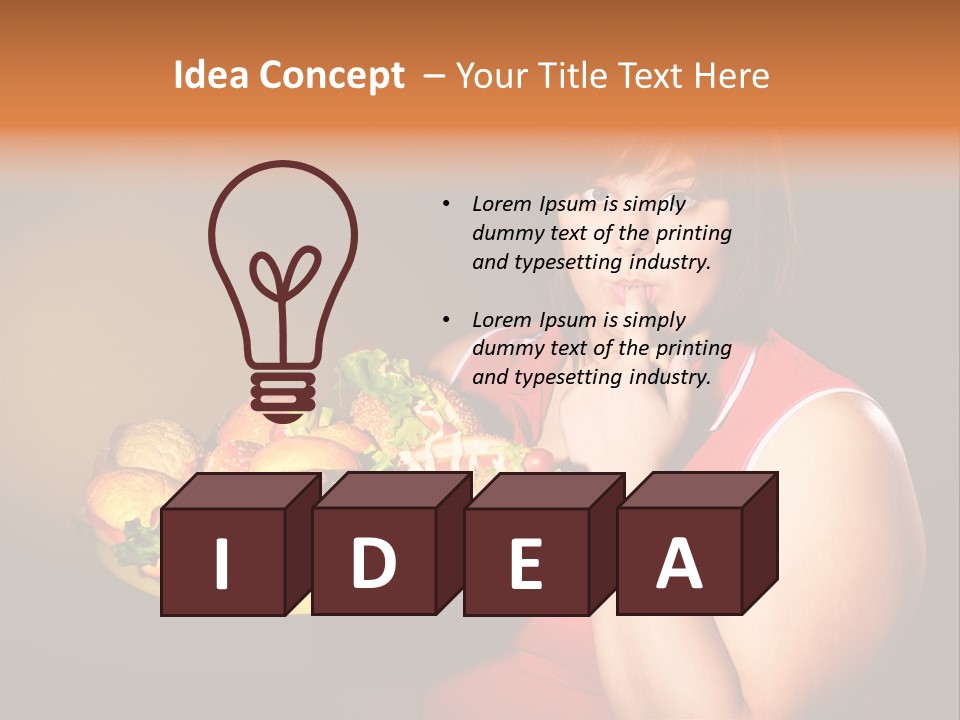 Sausage Meat Cheeseburger PowerPoint Template