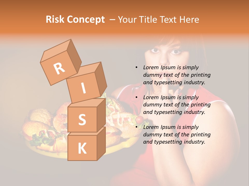 Sausage Meat Cheeseburger PowerPoint Template