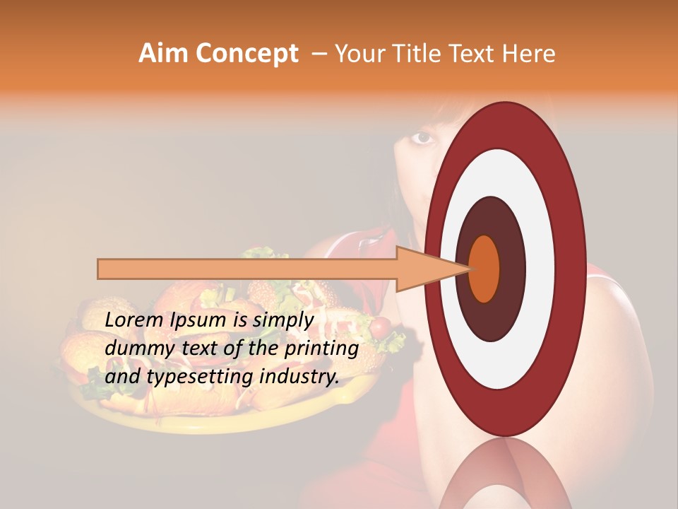 Sausage Meat Cheeseburger PowerPoint Template