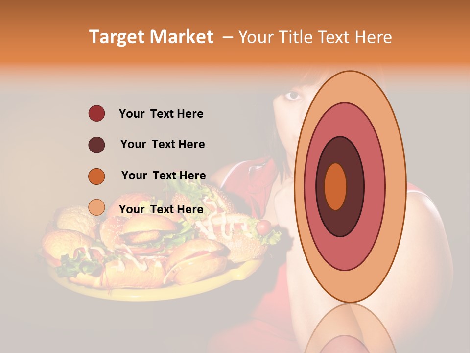 Sausage Meat Cheeseburger PowerPoint Template