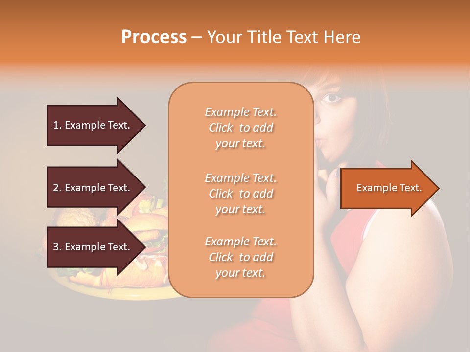 Sausage Meat Cheeseburger PowerPoint Template