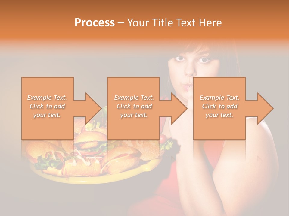 Sausage Meat Cheeseburger PowerPoint Template