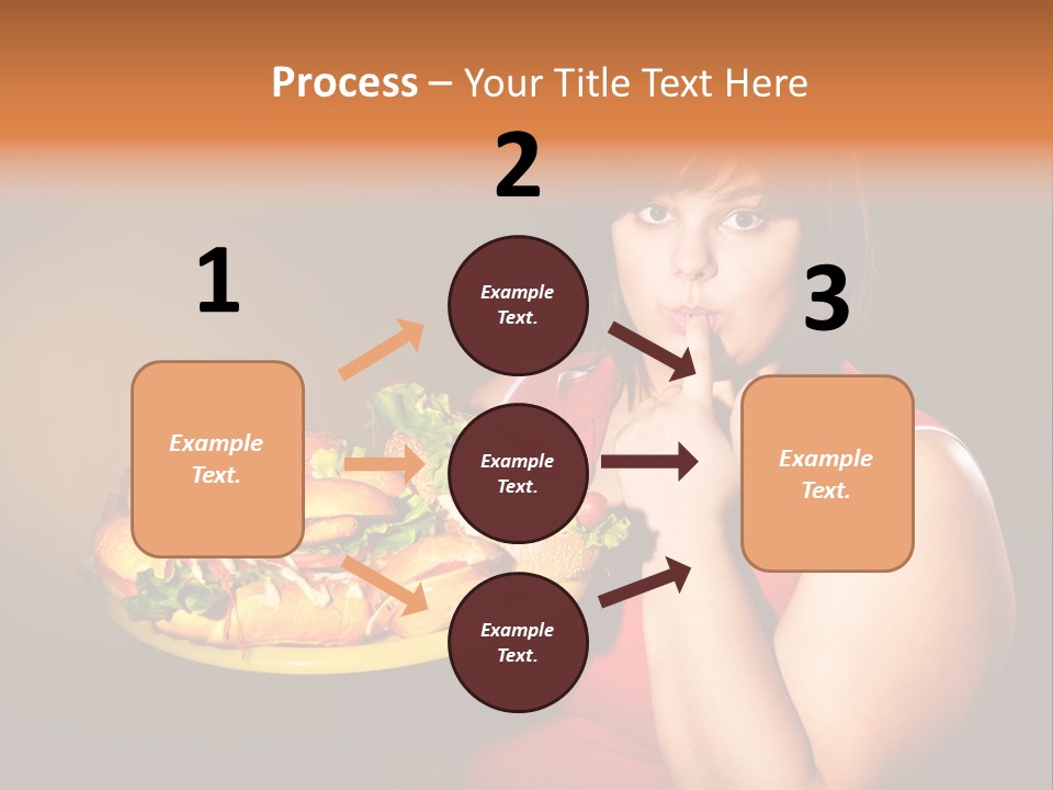 Sausage Meat Cheeseburger PowerPoint Template
