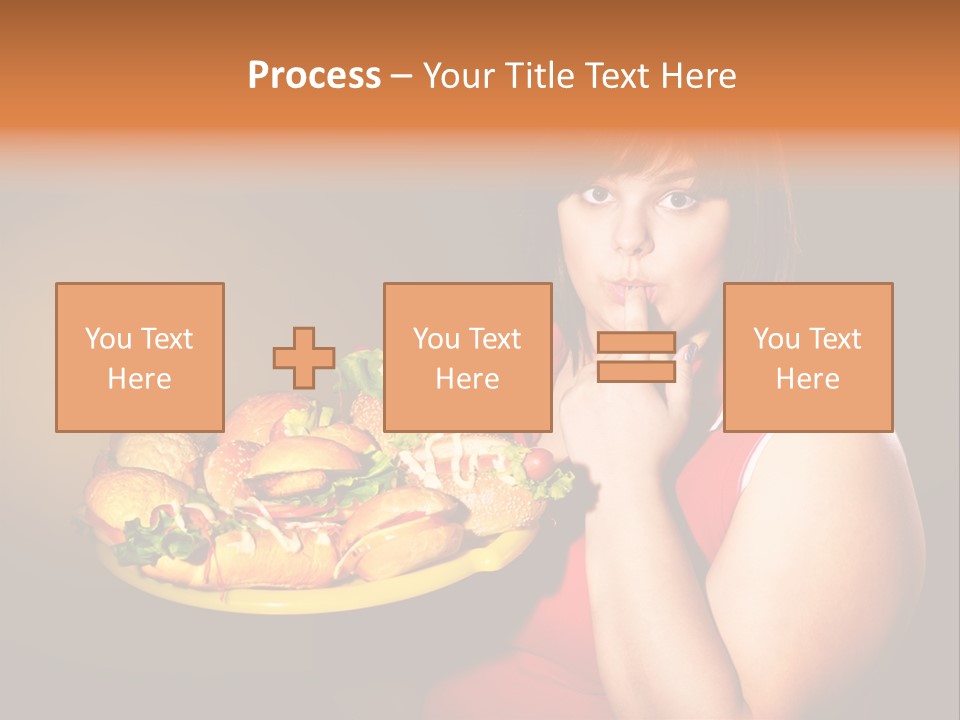 Sausage Meat Cheeseburger PowerPoint Template