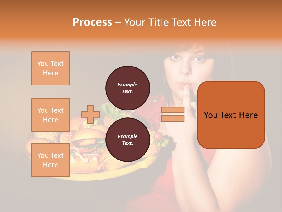 Sausage Meat Cheeseburger PowerPoint Template