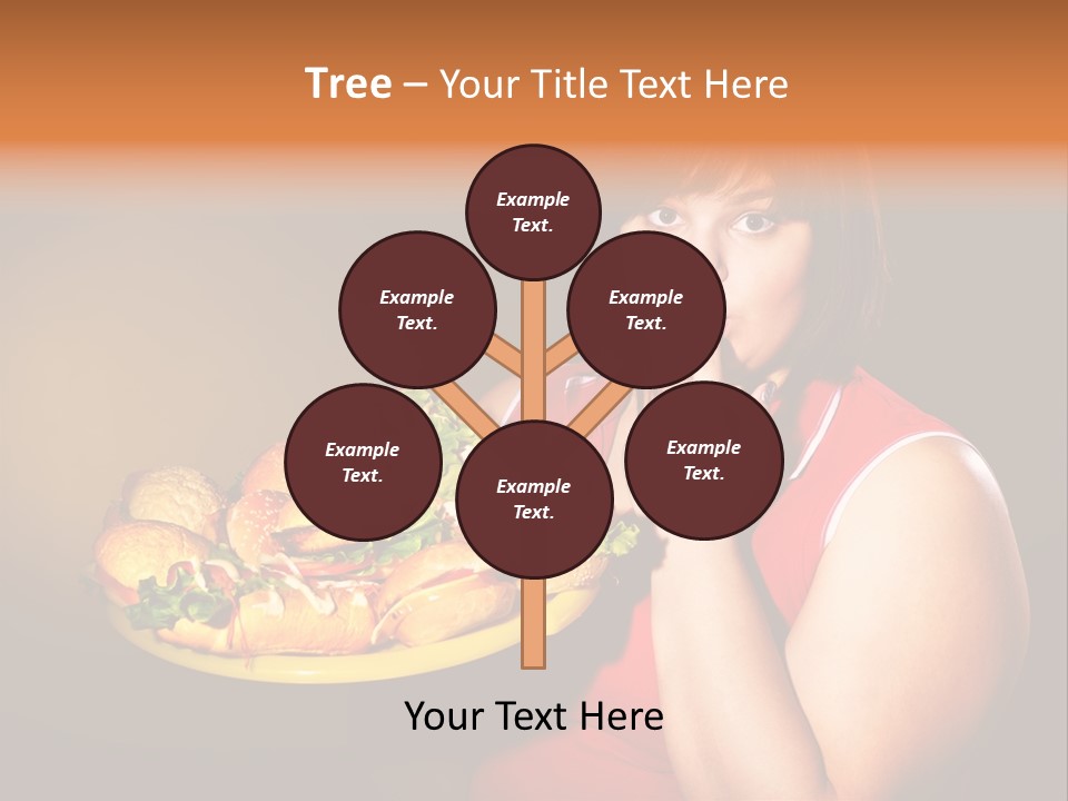 Sausage Meat Cheeseburger PowerPoint Template