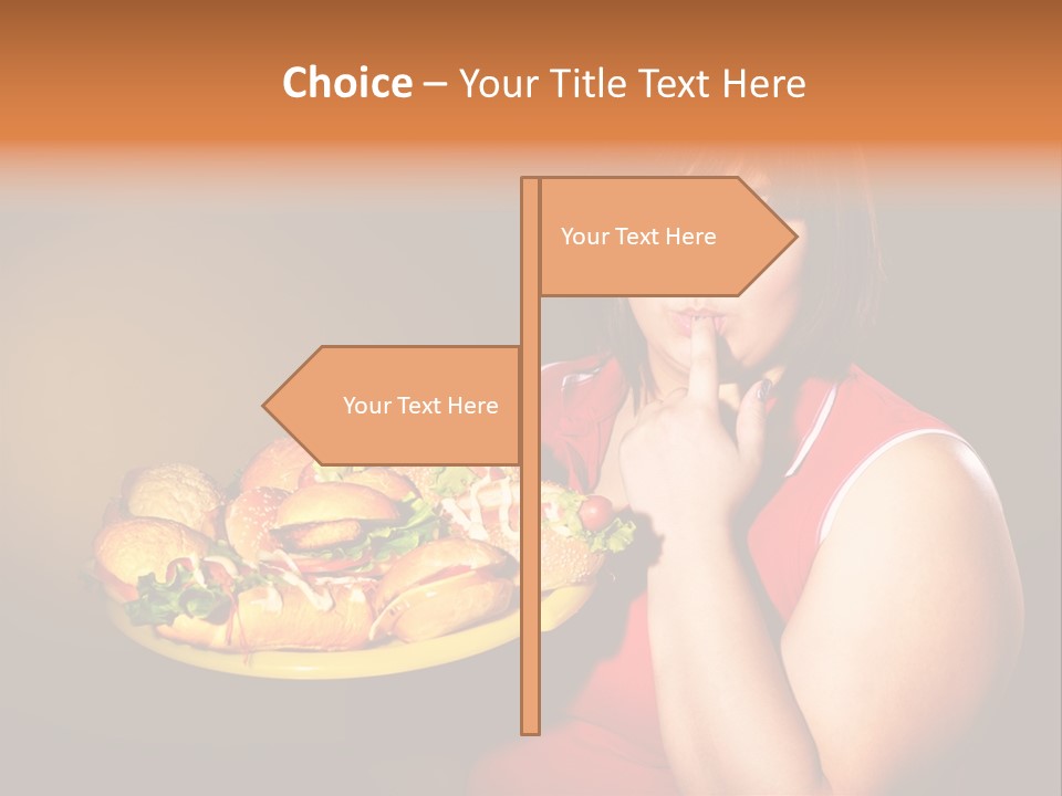 Sausage Meat Cheeseburger PowerPoint Template