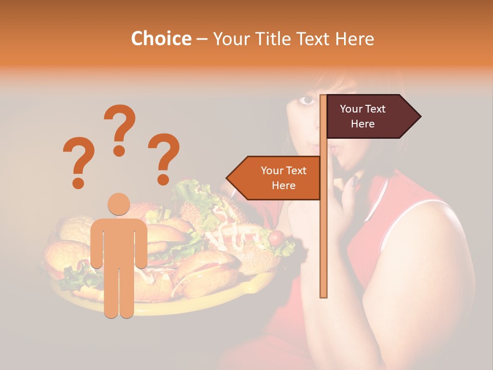 Sausage Meat Cheeseburger PowerPoint Template