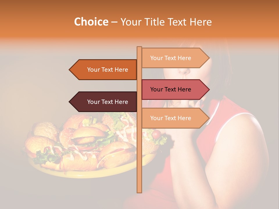 Sausage Meat Cheeseburger PowerPoint Template