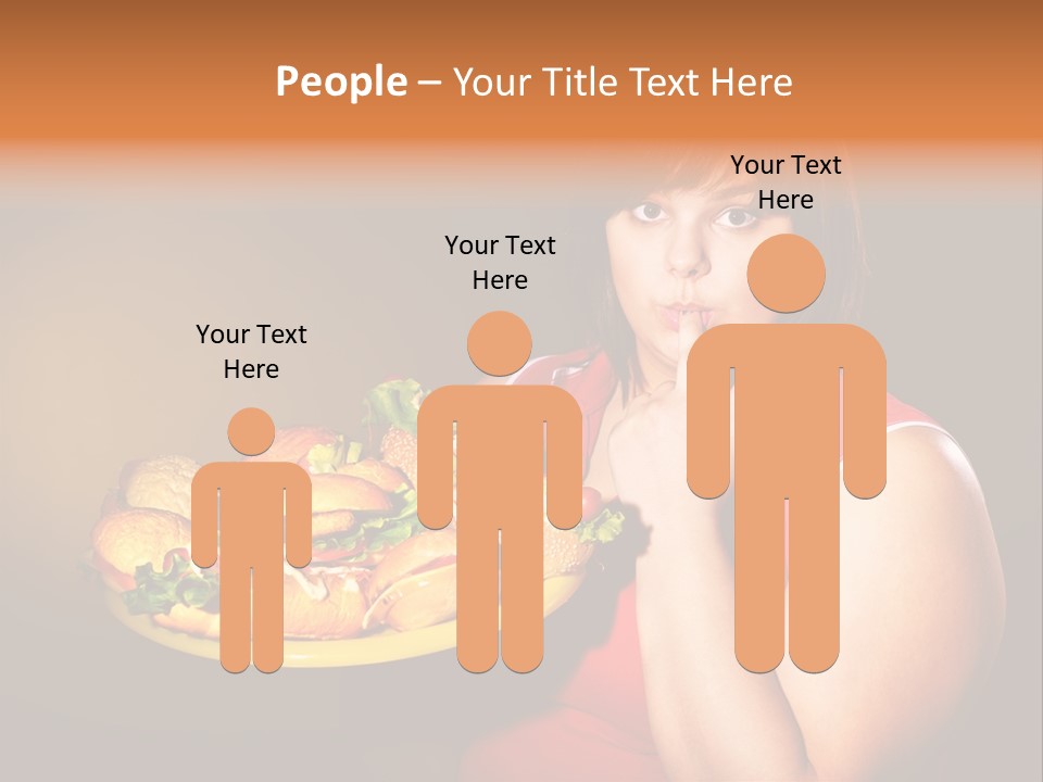 Sausage Meat Cheeseburger PowerPoint Template