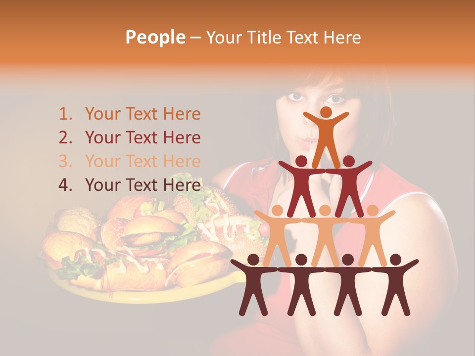 Sausage Meat Cheeseburger PowerPoint Template