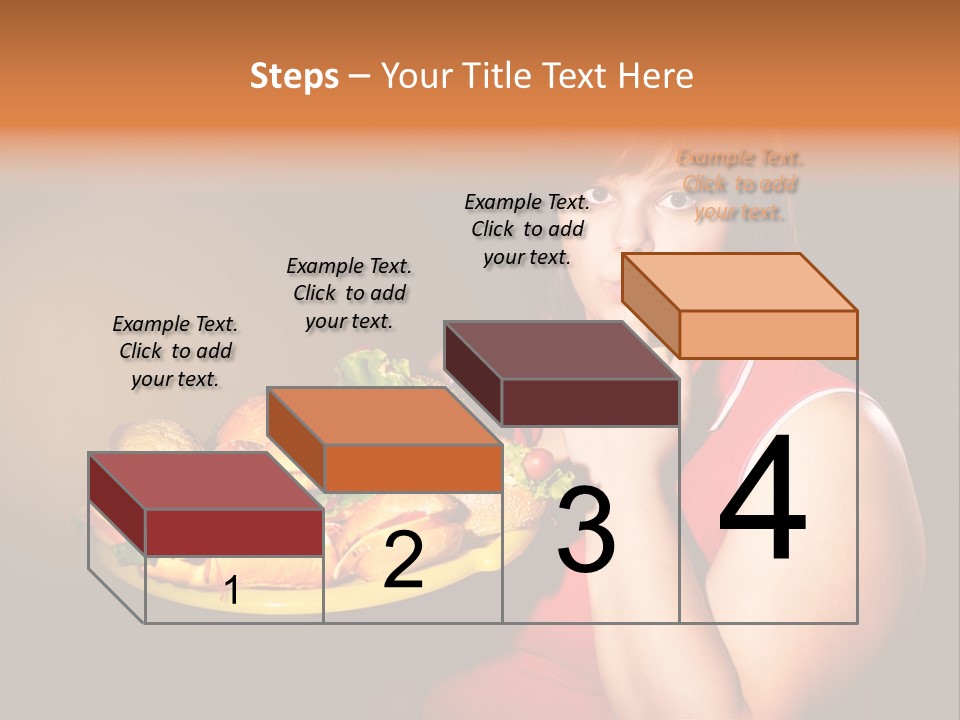 Sausage Meat Cheeseburger PowerPoint Template