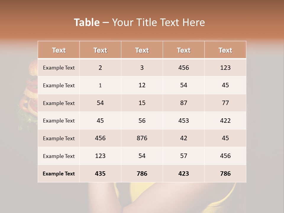 Tasty Sandwich  PowerPoint Template