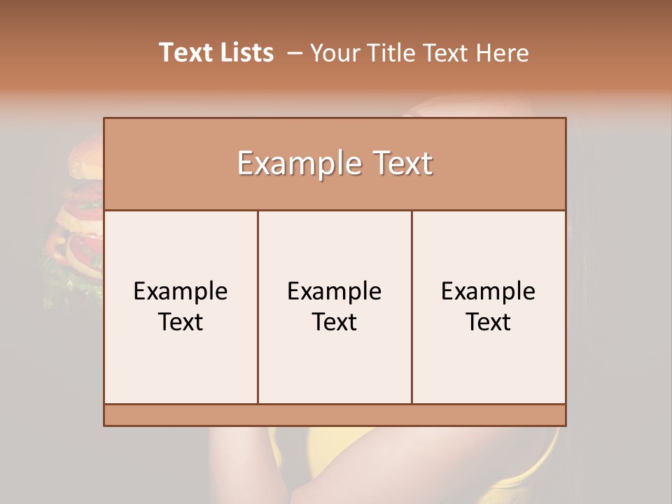 Tasty Sandwich  PowerPoint Template