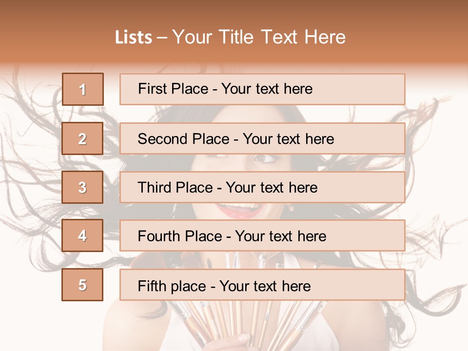 Skincare Female Girl PowerPoint Template