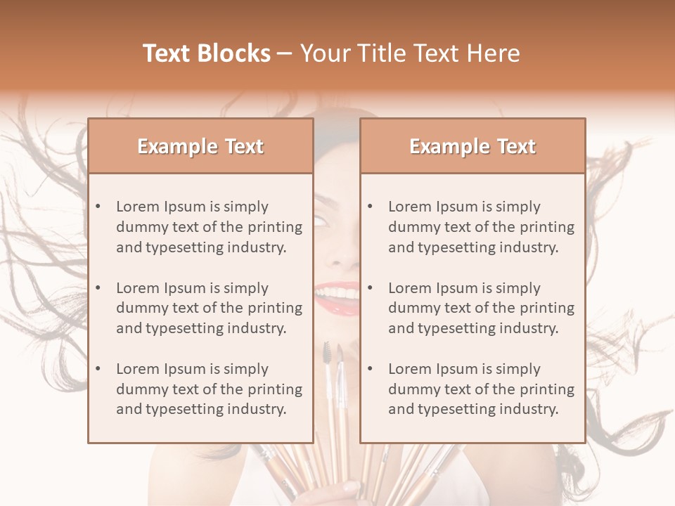 Skincare Female Girl PowerPoint Template