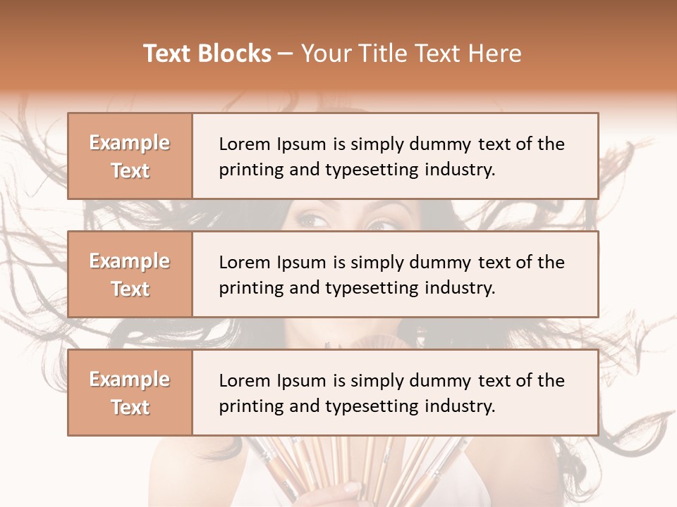 Skincare Female Girl PowerPoint Template