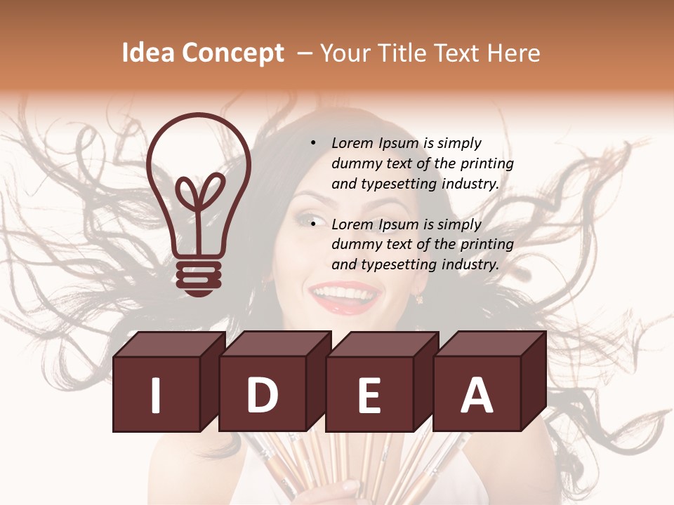 Skincare Female Girl PowerPoint Template