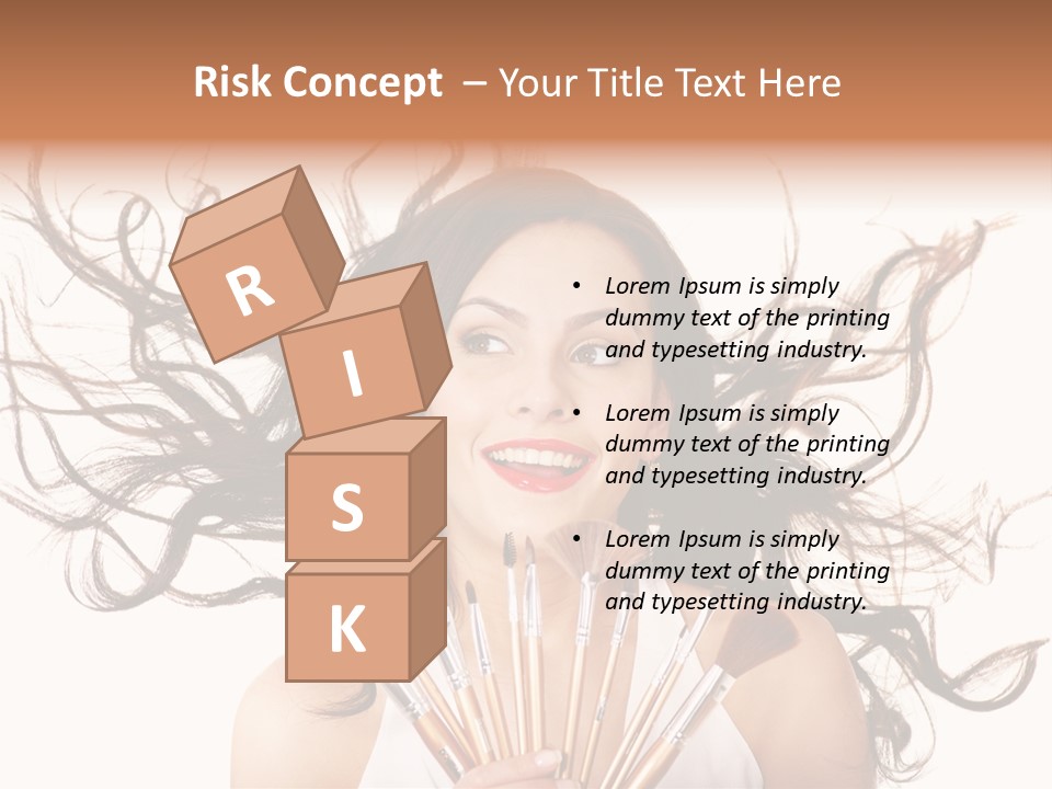 Skincare Female Girl PowerPoint Template