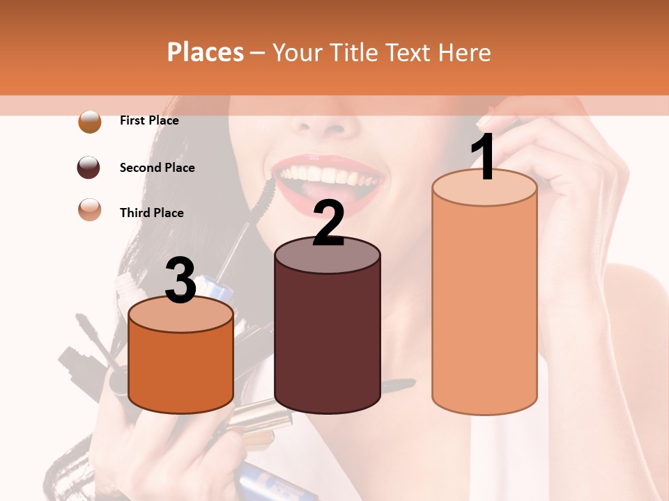 Isolated Eyeshadow Color PowerPoint Template
