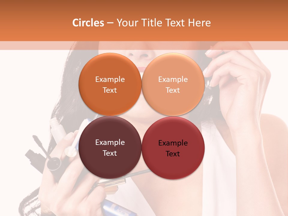 Isolated Eyeshadow Color PowerPoint Template