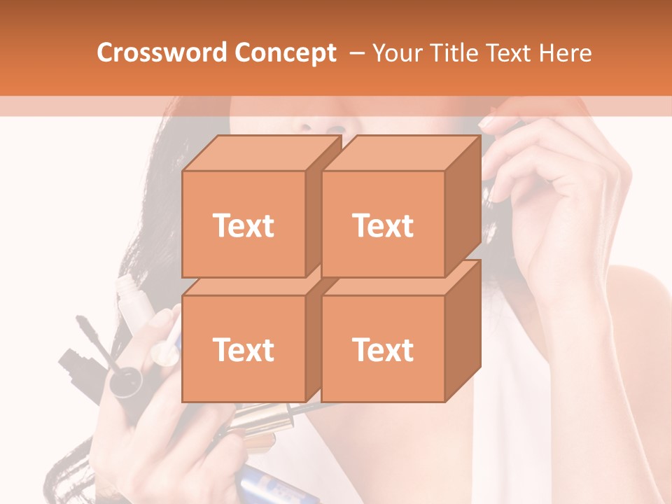 Isolated Eyeshadow Color PowerPoint Template