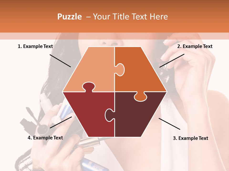 Isolated Eyeshadow Color PowerPoint Template