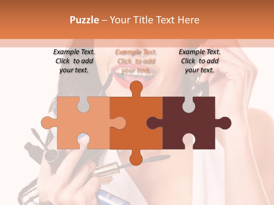 Isolated Eyeshadow Color PowerPoint Template