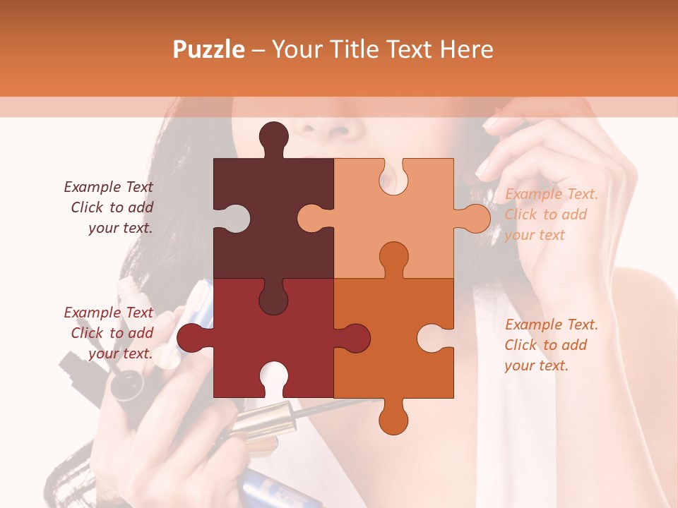 Isolated Eyeshadow Color PowerPoint Template