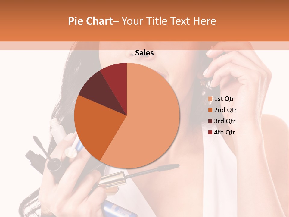 Isolated Eyeshadow Color PowerPoint Template