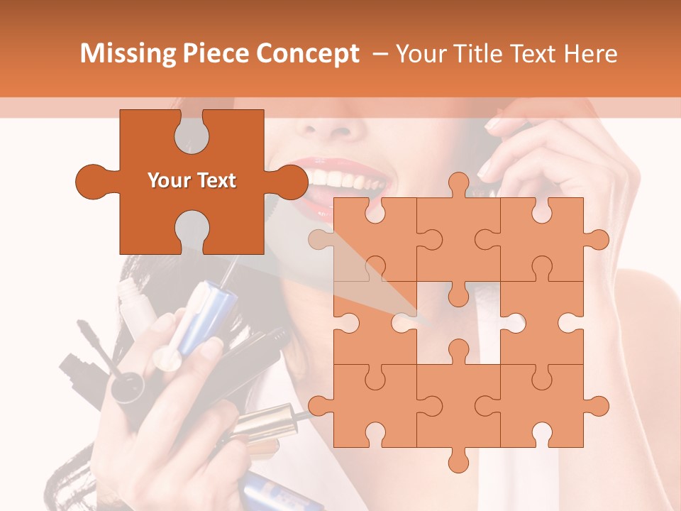 Isolated Eyeshadow Color PowerPoint Template