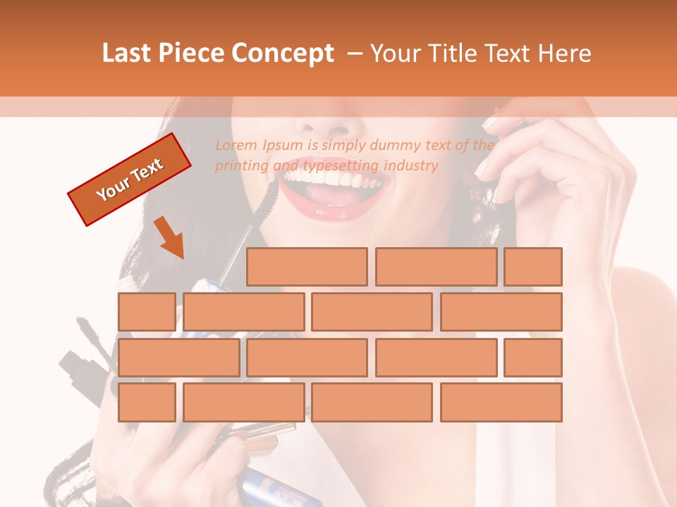 Isolated Eyeshadow Color PowerPoint Template