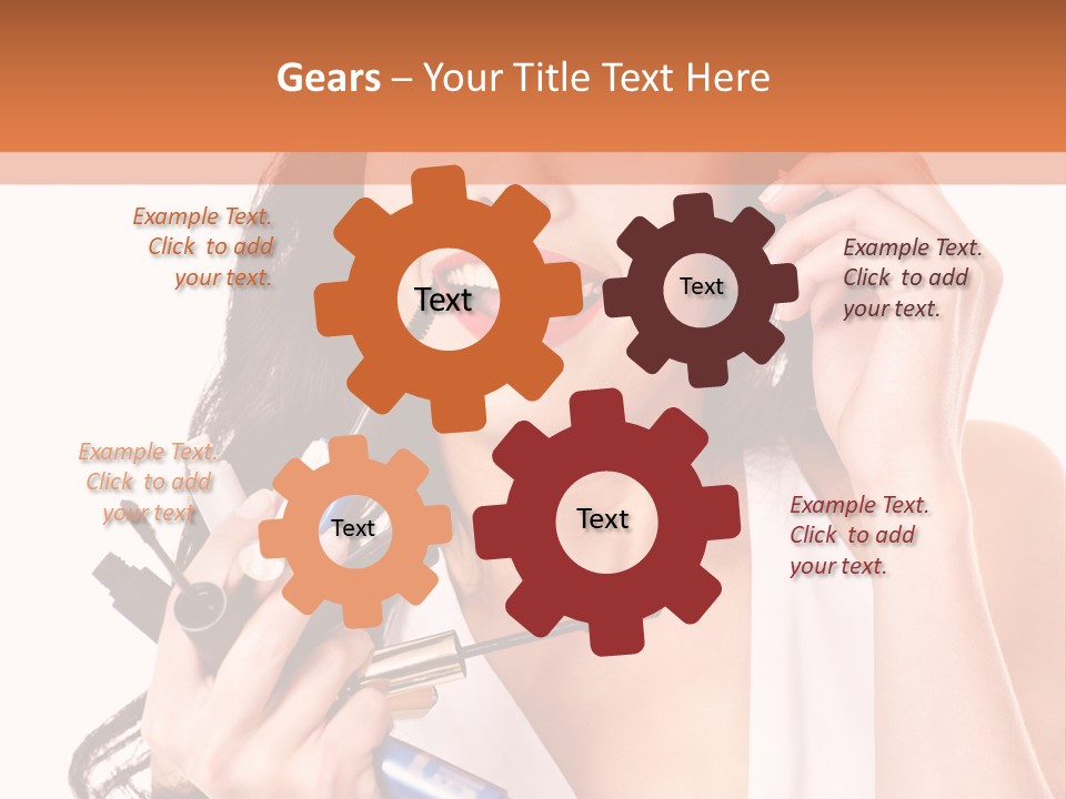 Isolated Eyeshadow Color PowerPoint Template