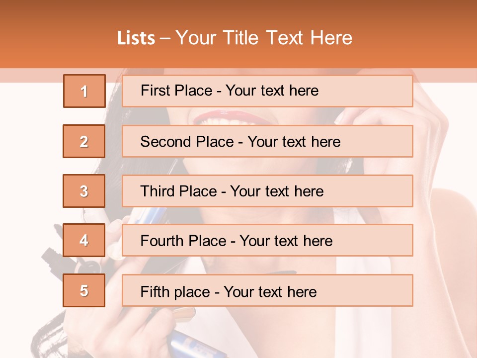 Isolated Eyeshadow Color PowerPoint Template