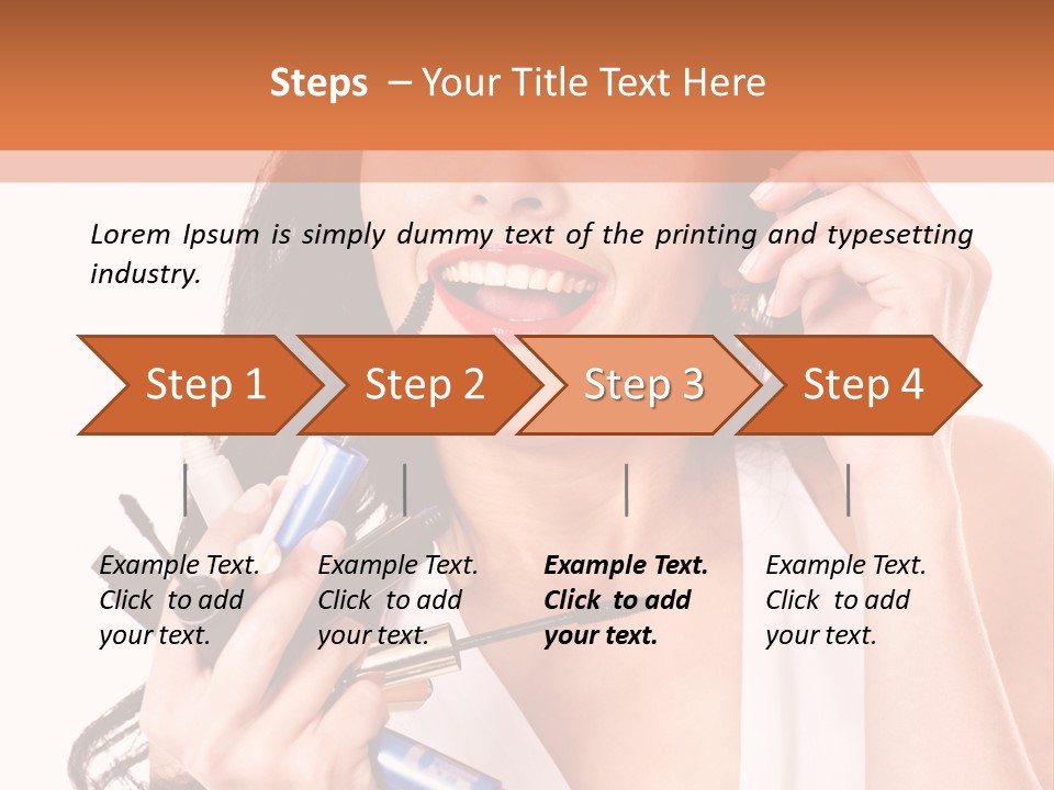 Isolated Eyeshadow Color PowerPoint Template