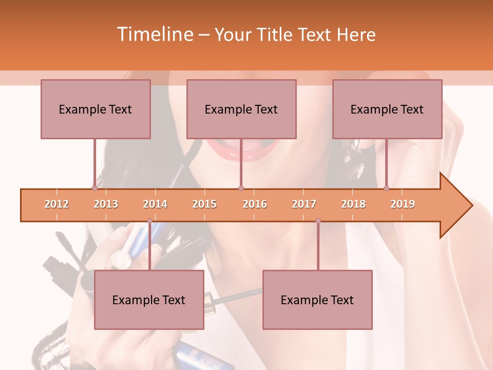 Isolated Eyeshadow Color PowerPoint Template
