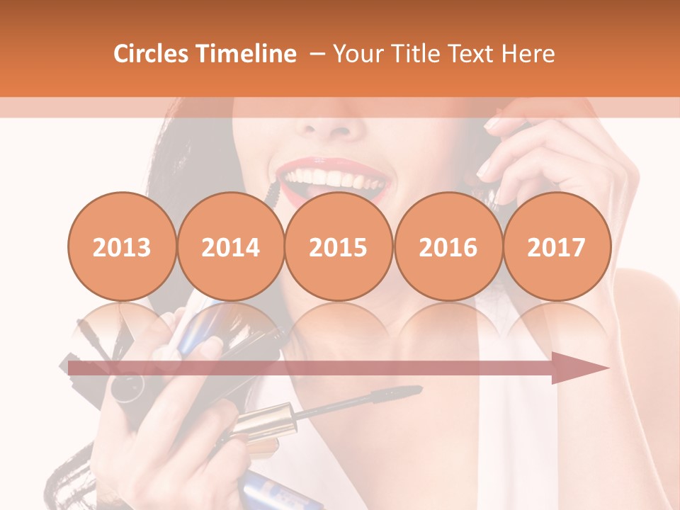 Isolated Eyeshadow Color PowerPoint Template