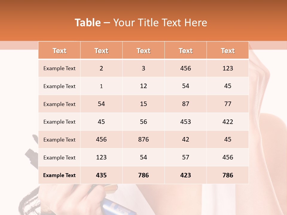 Isolated Eyeshadow Color PowerPoint Template