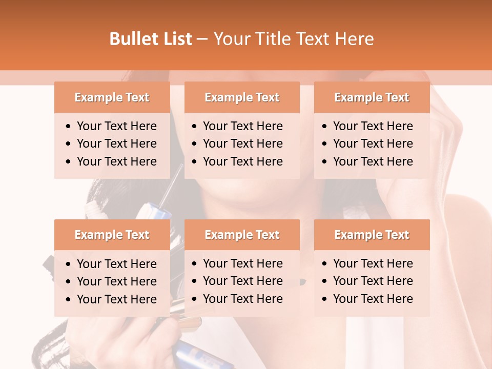 Isolated Eyeshadow Color PowerPoint Template