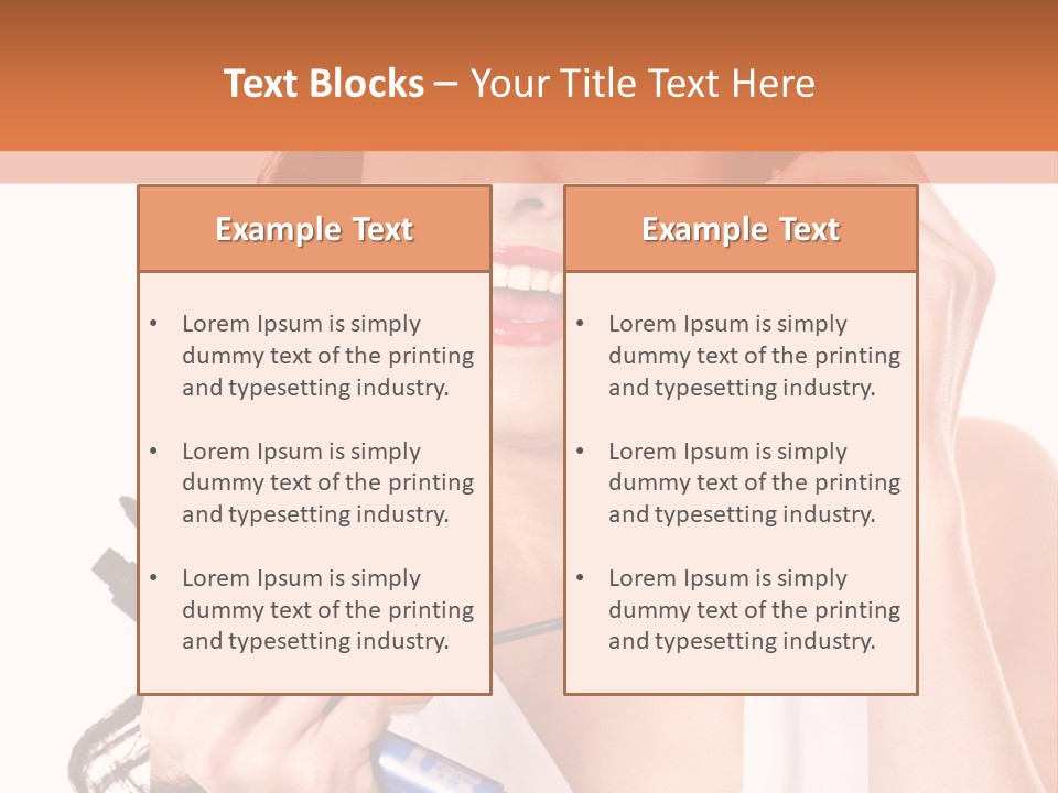 Isolated Eyeshadow Color PowerPoint Template