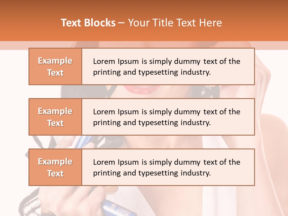 Isolated Eyeshadow Color PowerPoint Template