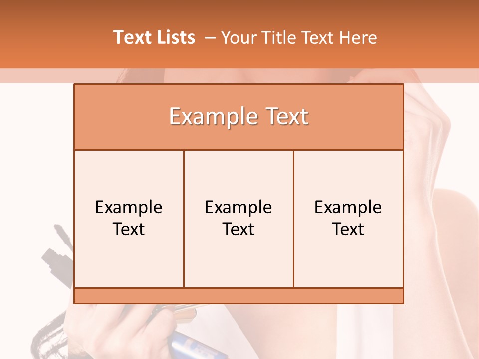 Isolated Eyeshadow Color PowerPoint Template