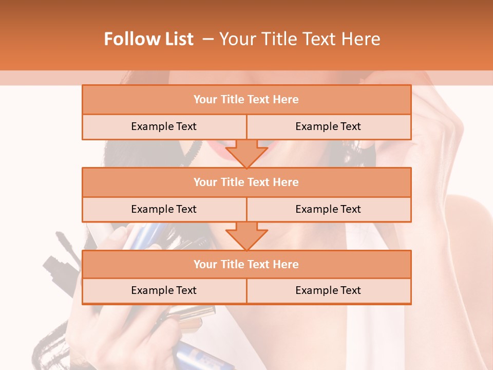 Isolated Eyeshadow Color PowerPoint Template
