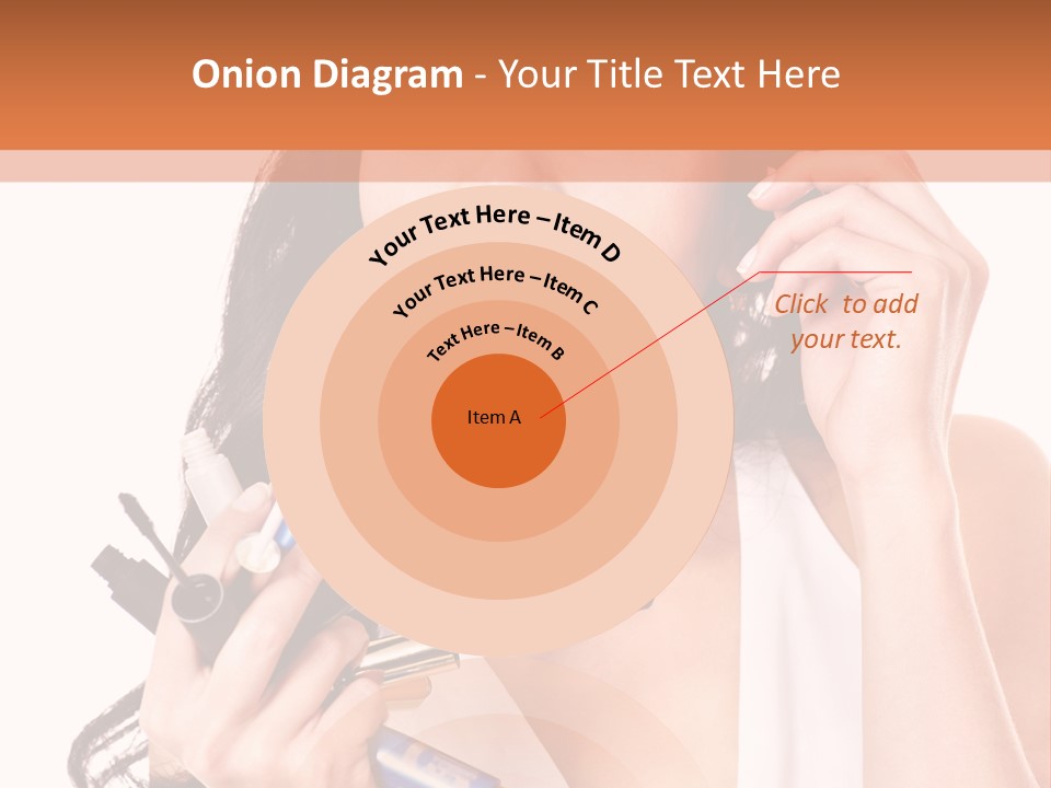 Isolated Eyeshadow Color PowerPoint Template