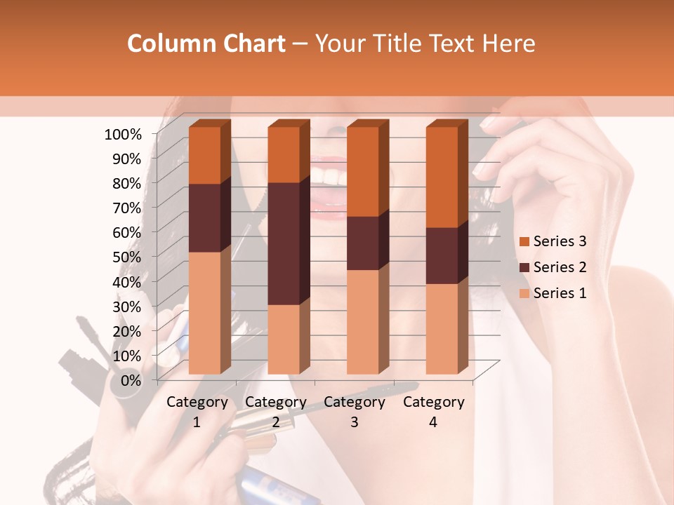 Isolated Eyeshadow Color PowerPoint Template
