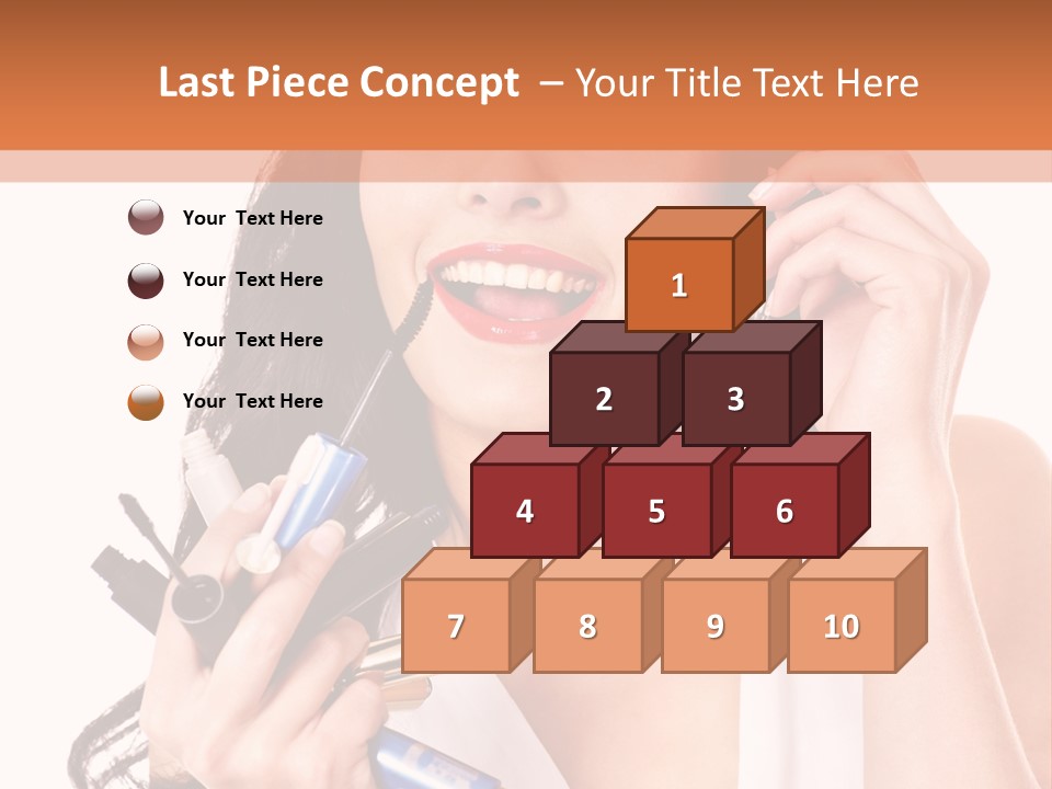 Isolated Eyeshadow Color PowerPoint Template