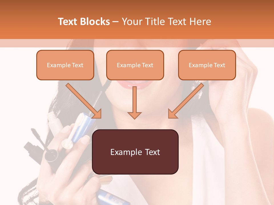 Isolated Eyeshadow Color PowerPoint Template