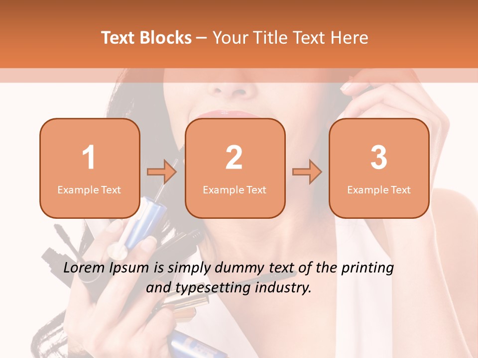 Isolated Eyeshadow Color PowerPoint Template